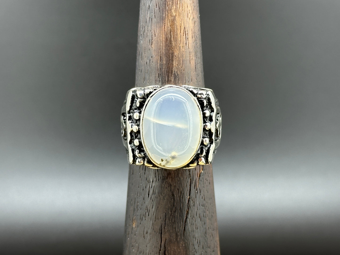 Agate men ring