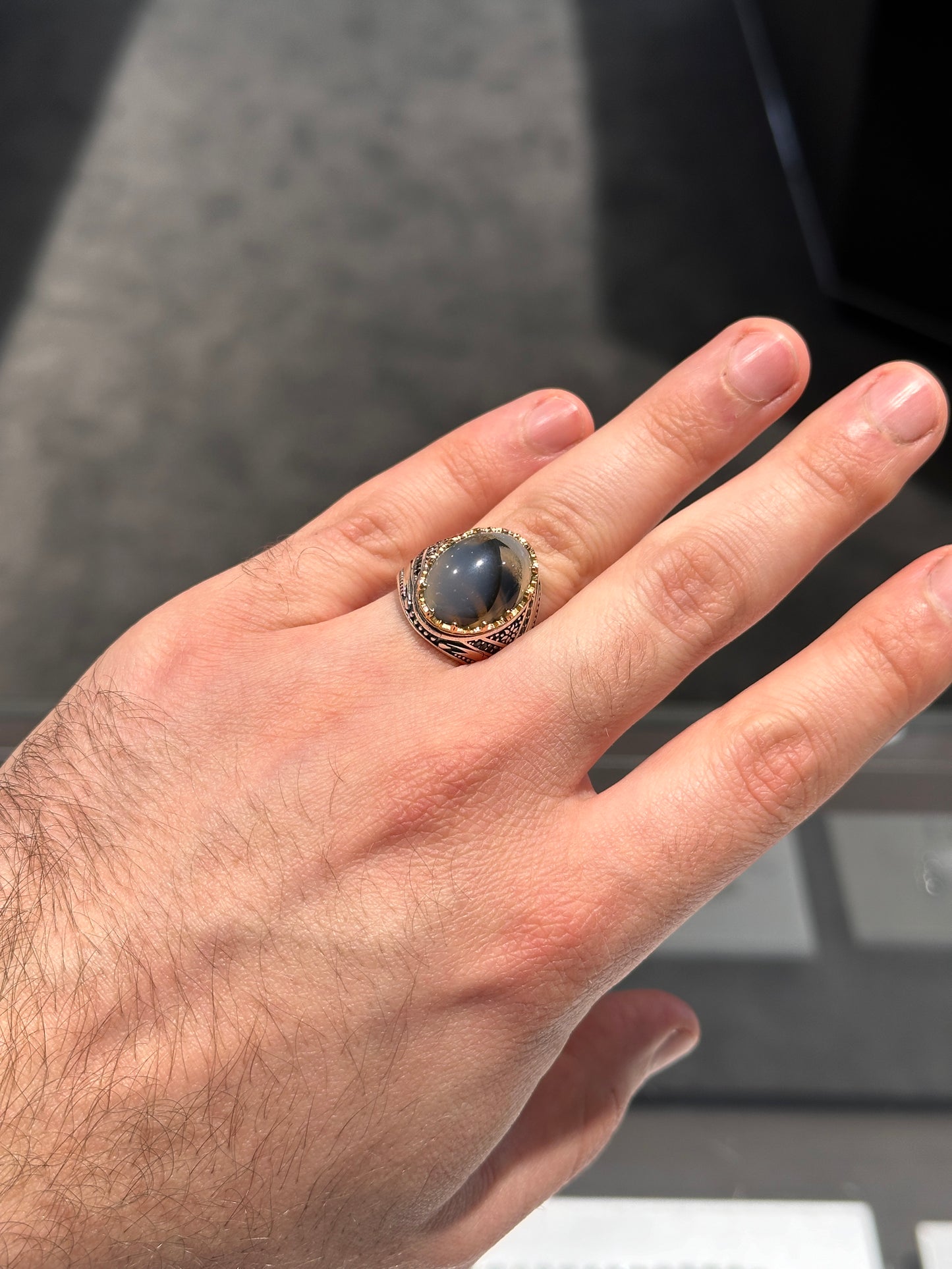Sulemani Agate men ring