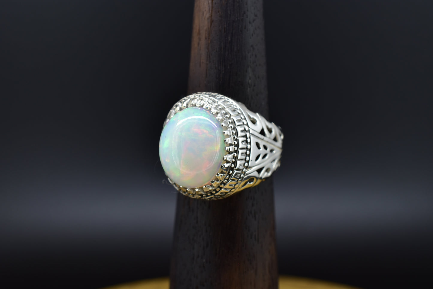 Opal Silver ring