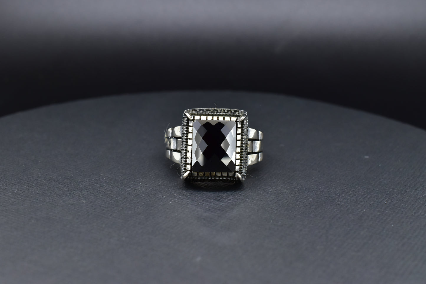 Onyx Silver Ring