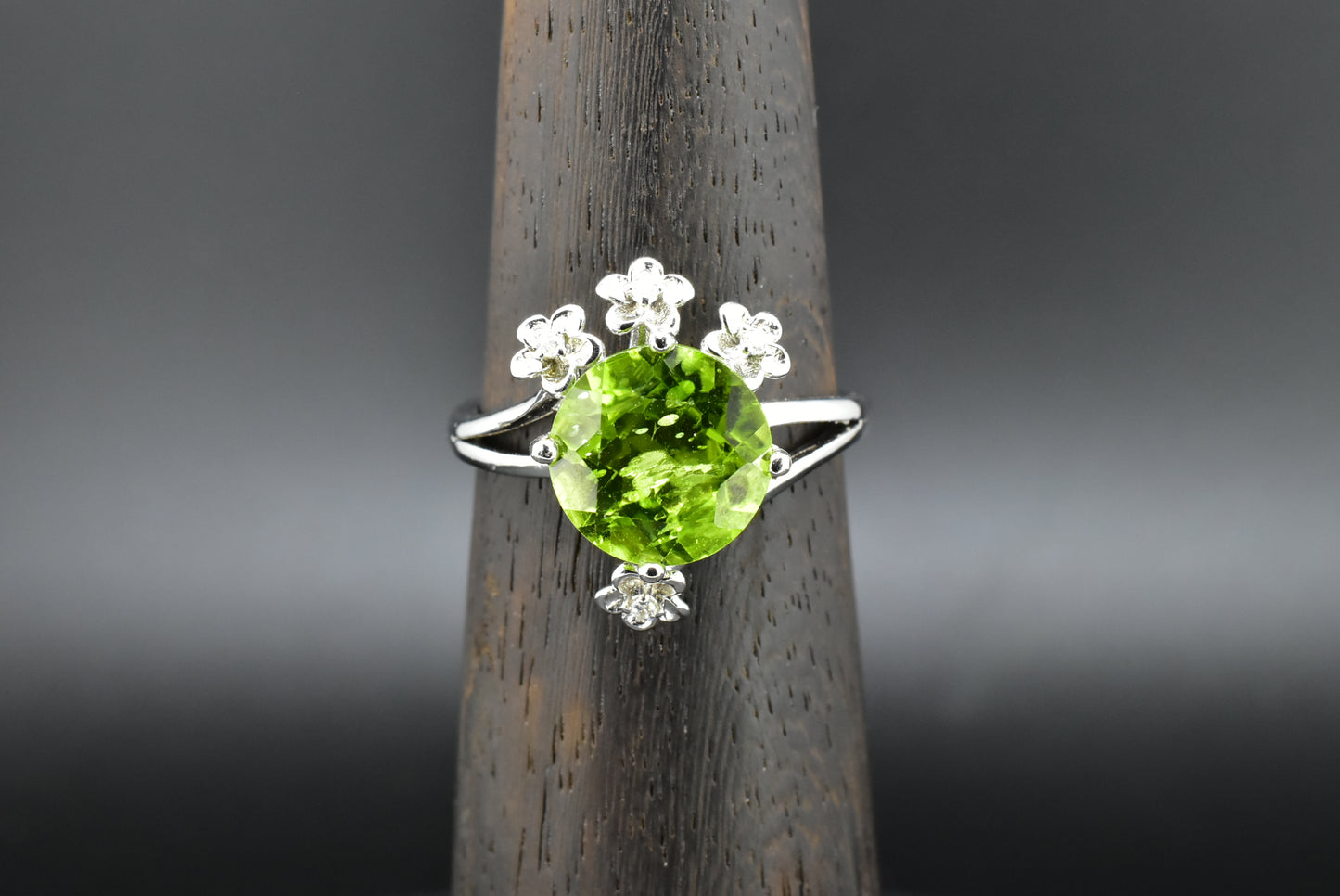 Peridot Silver Ring