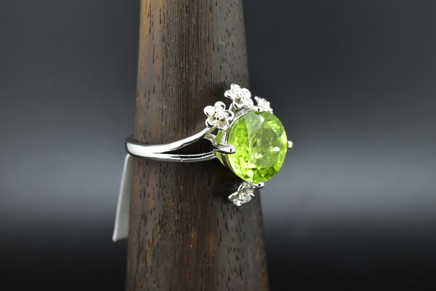 Peridot Silver Ring