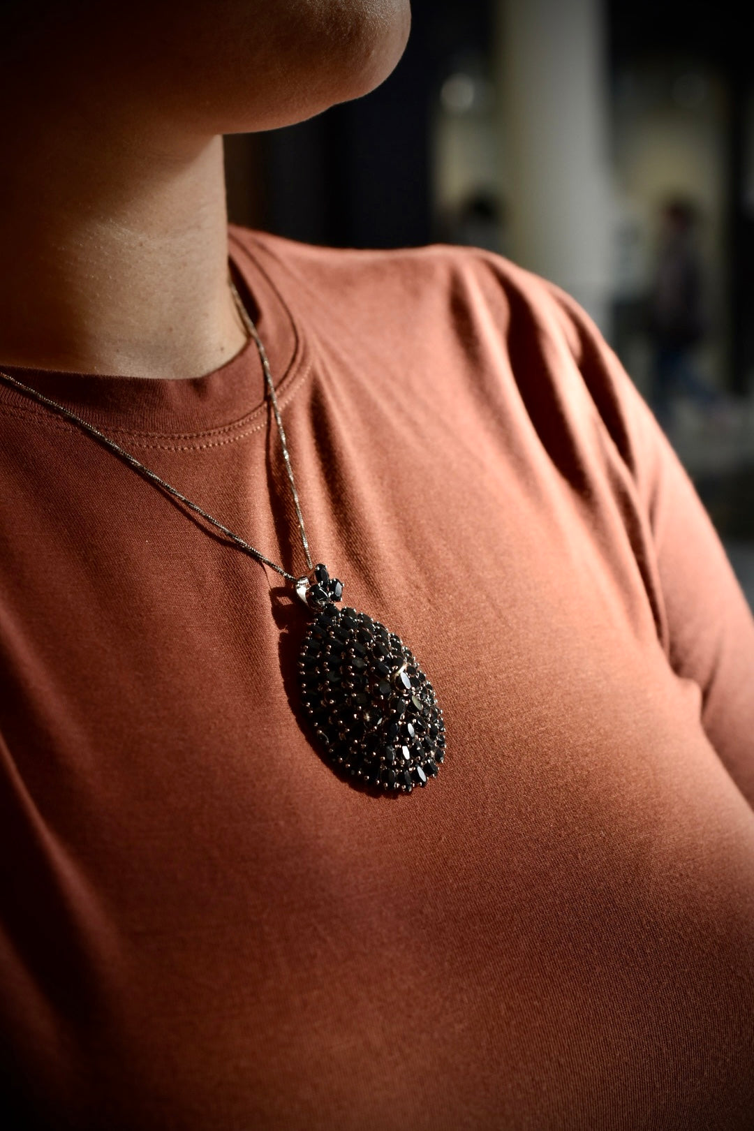 Blue Sapphire pendant/brooch