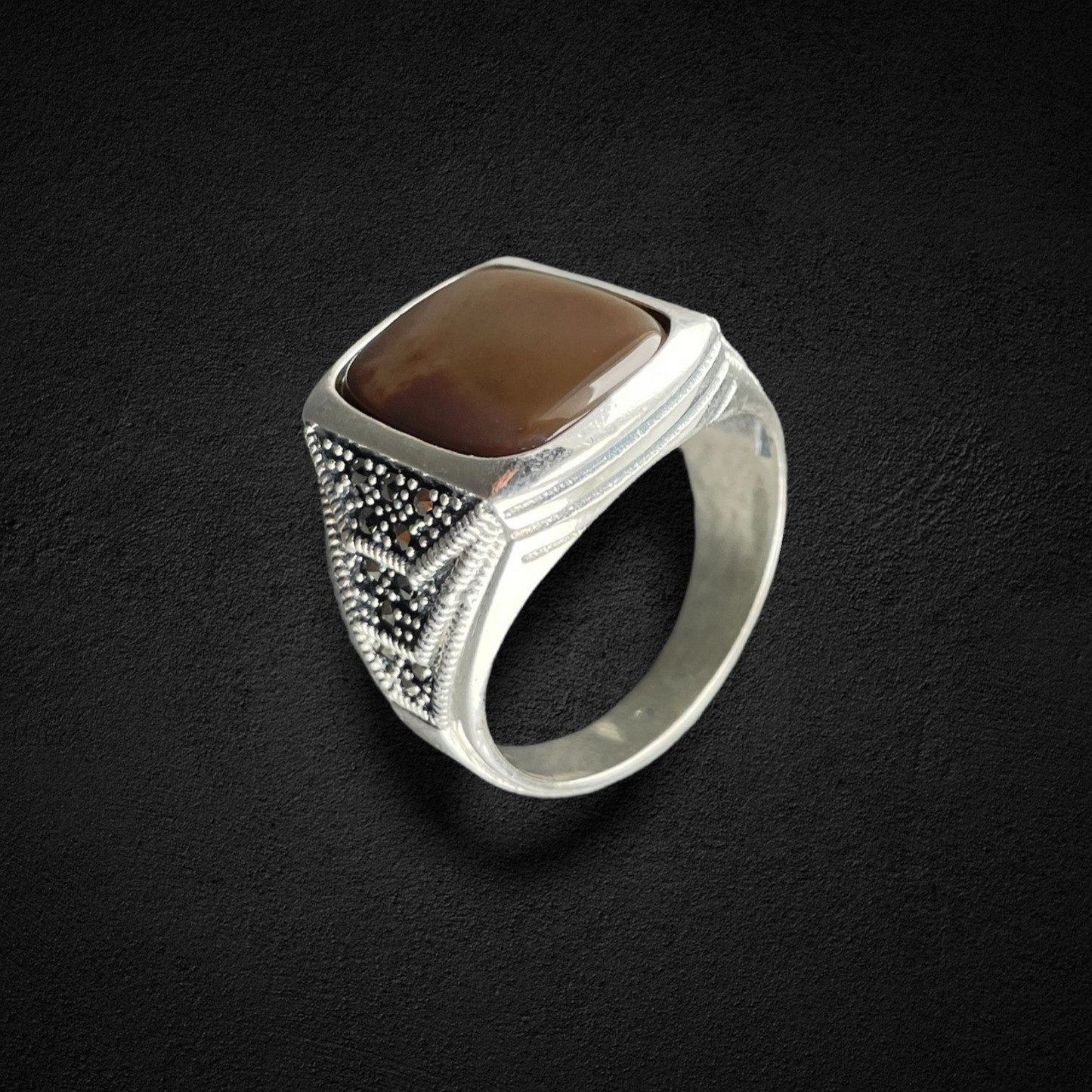 Agate Ring Sterling silver 925