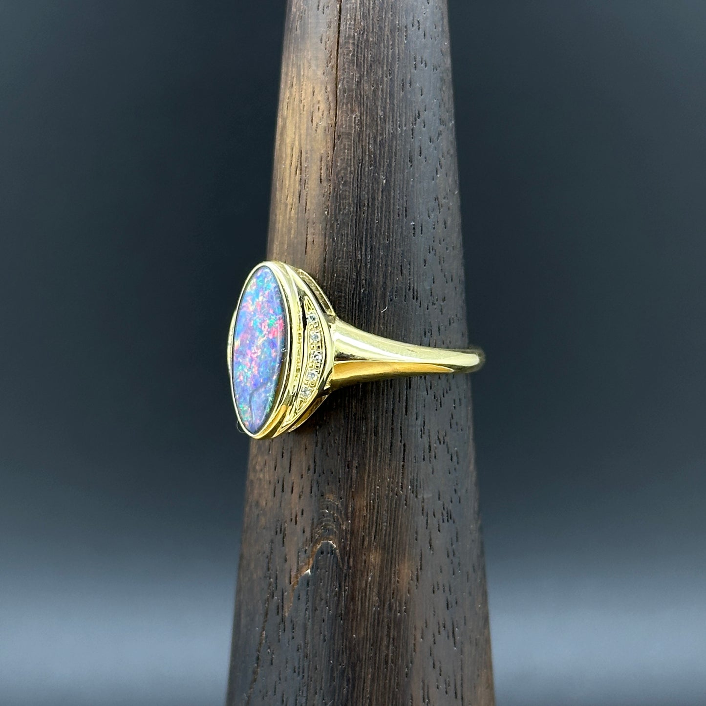 Opal Gold Ring