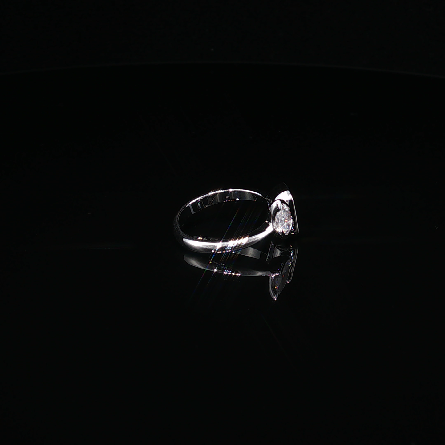 Premium Sterling Silver Toi et Moi Ring with Pear Zirconium and Emerald-Cut Aquamarine