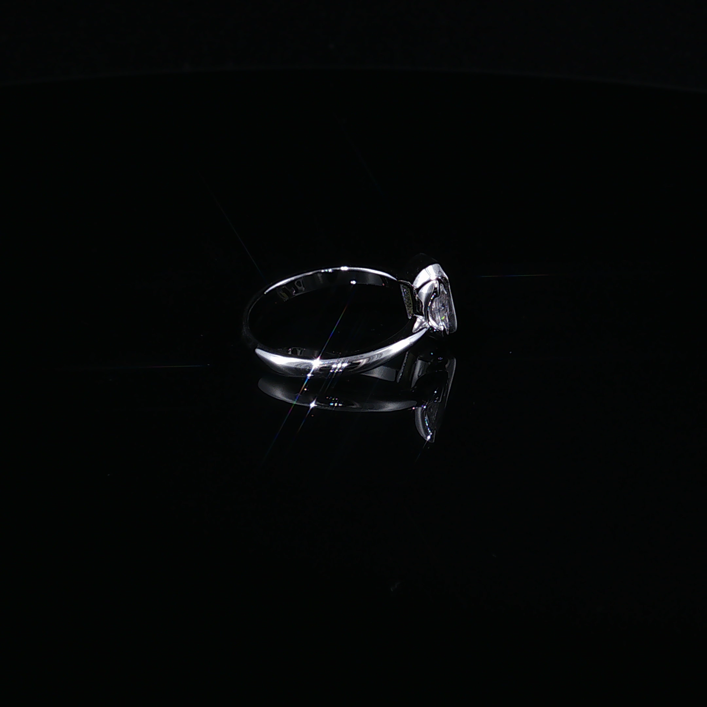 Bypass Duo-Stone Ring with Emerald-Cut Peridot and Pear Zirconium