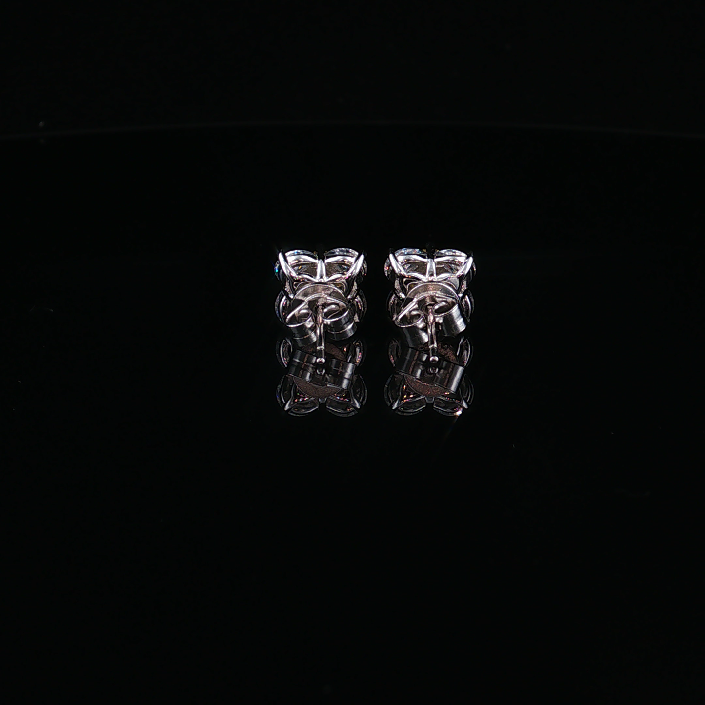 Yellow topaz and Heart Cut zircoinum Cluster Earrings
