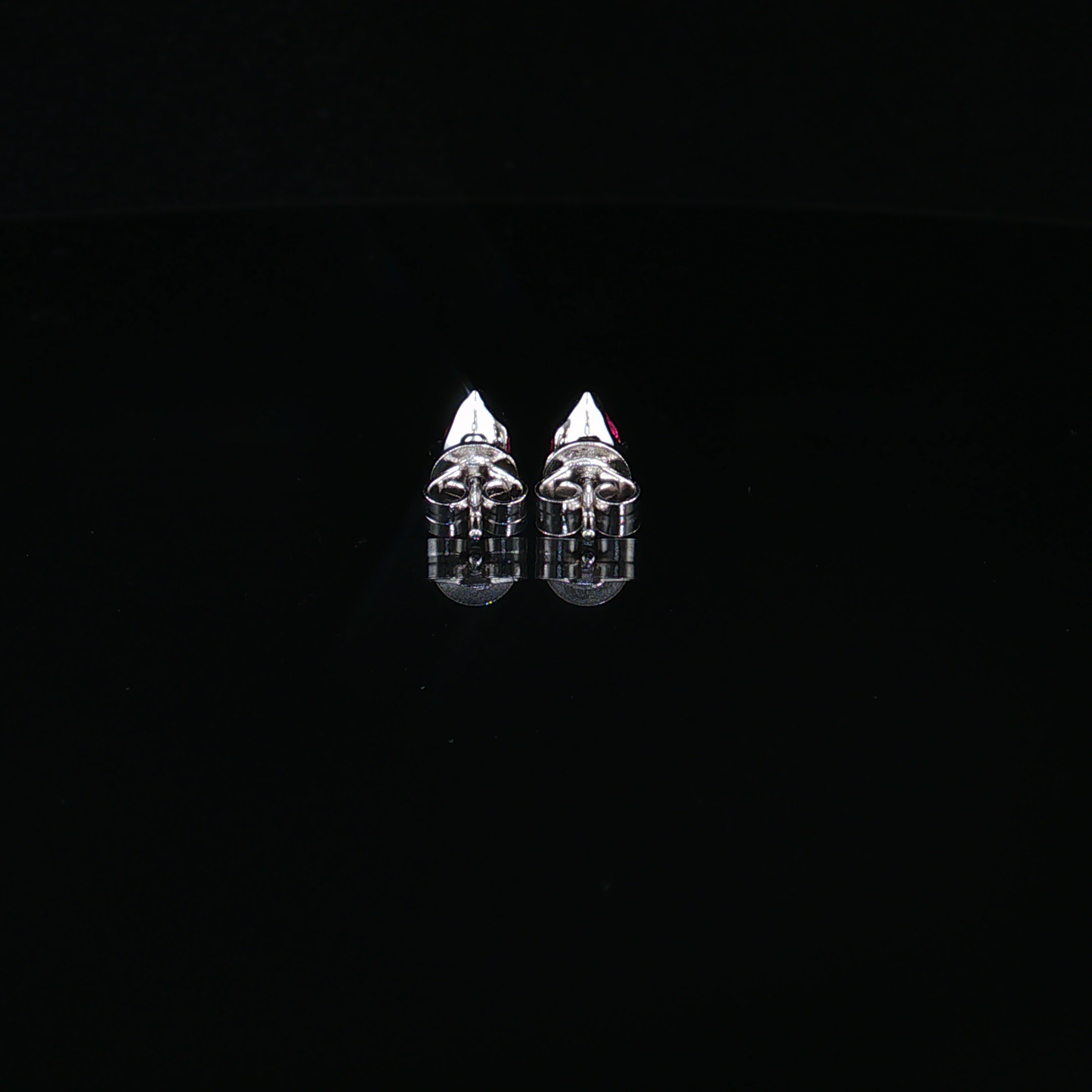 Pear-Cut Alexandrite Stud Earrings in Preimum Sterling Silver