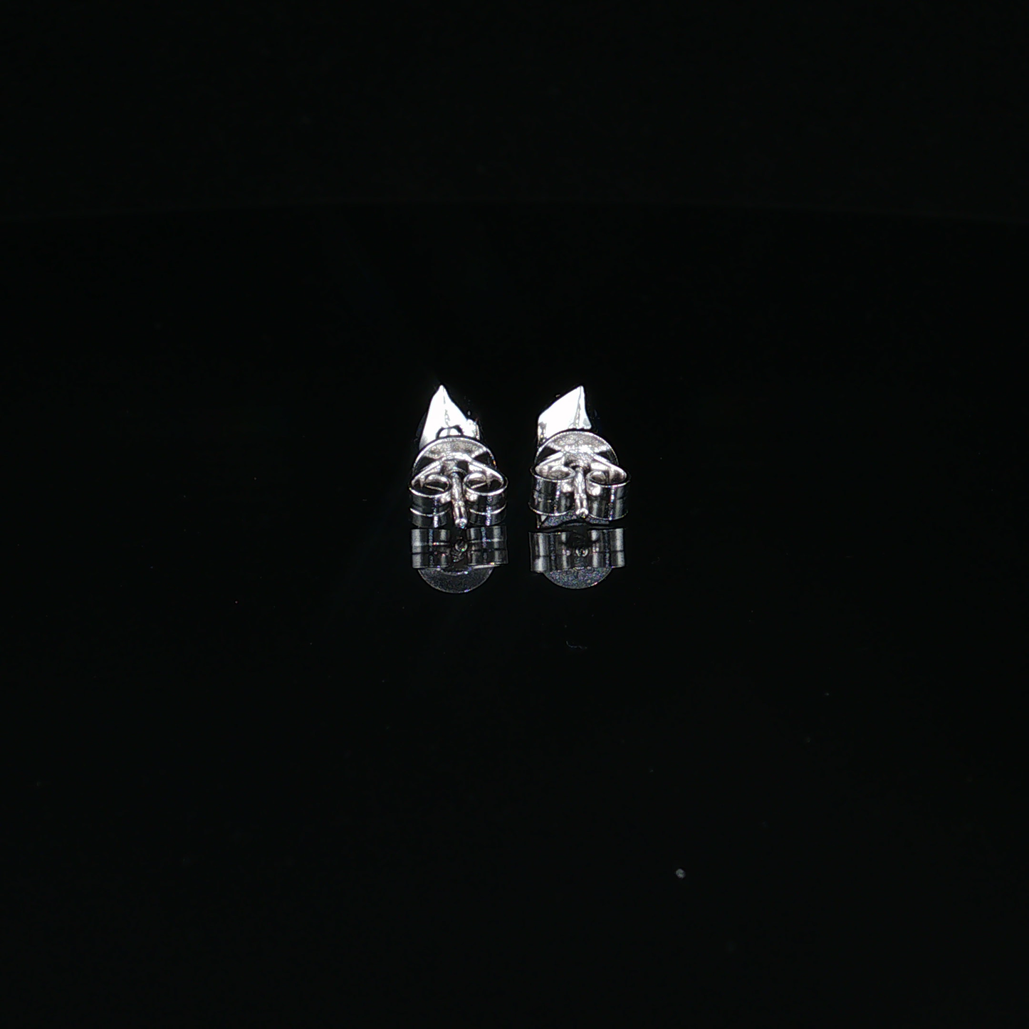 Royal Blue Pear Cut Sapphire Stud Earrings in premium Sterling Silver