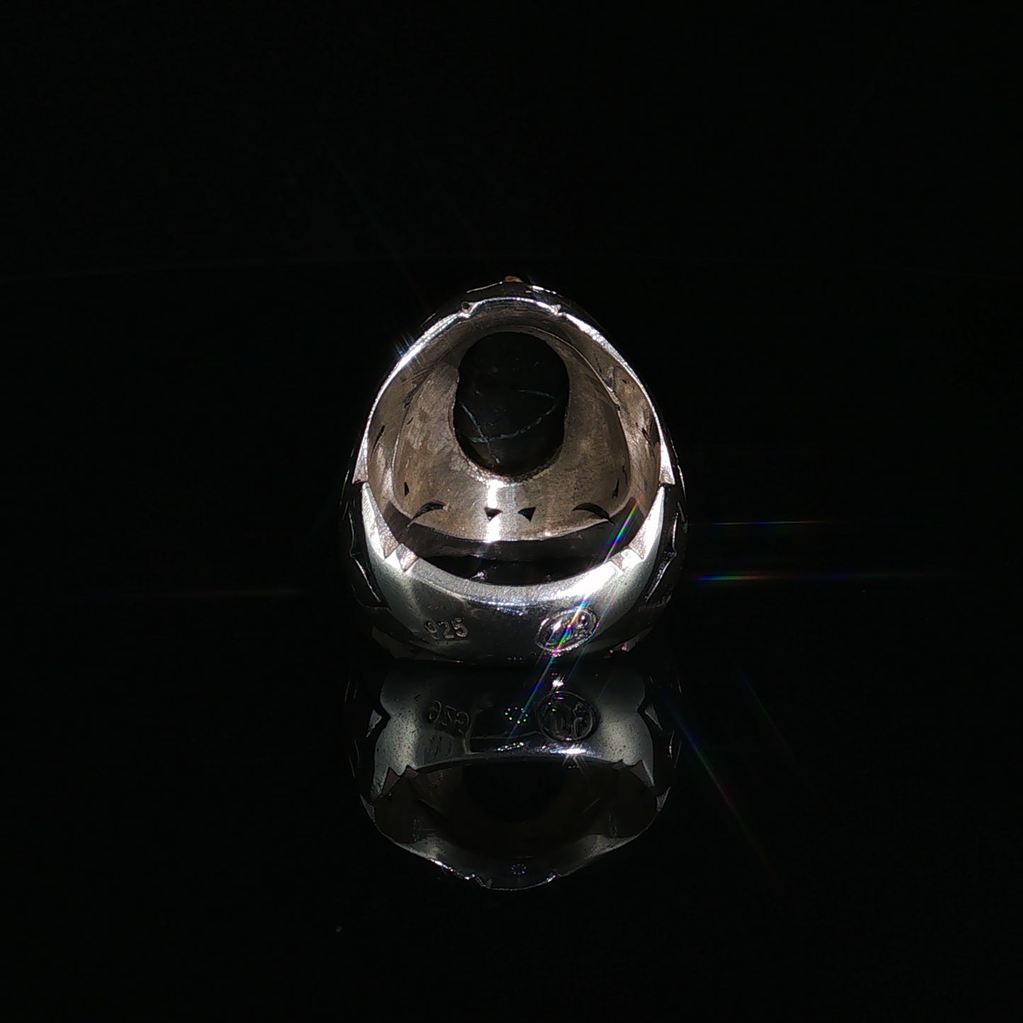 Oval Neshabour turqouise Ring in Premium Sterling Silver