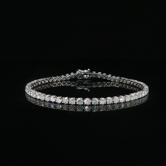 Lab Diamond Tennis Bracelet in 10K White Gold