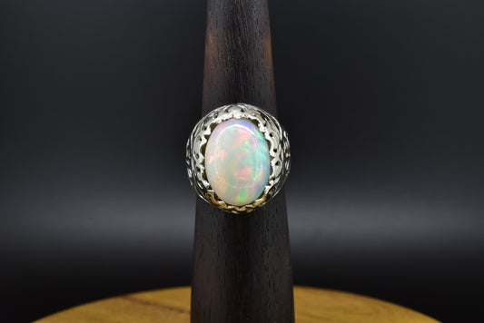 Opal Silver ring