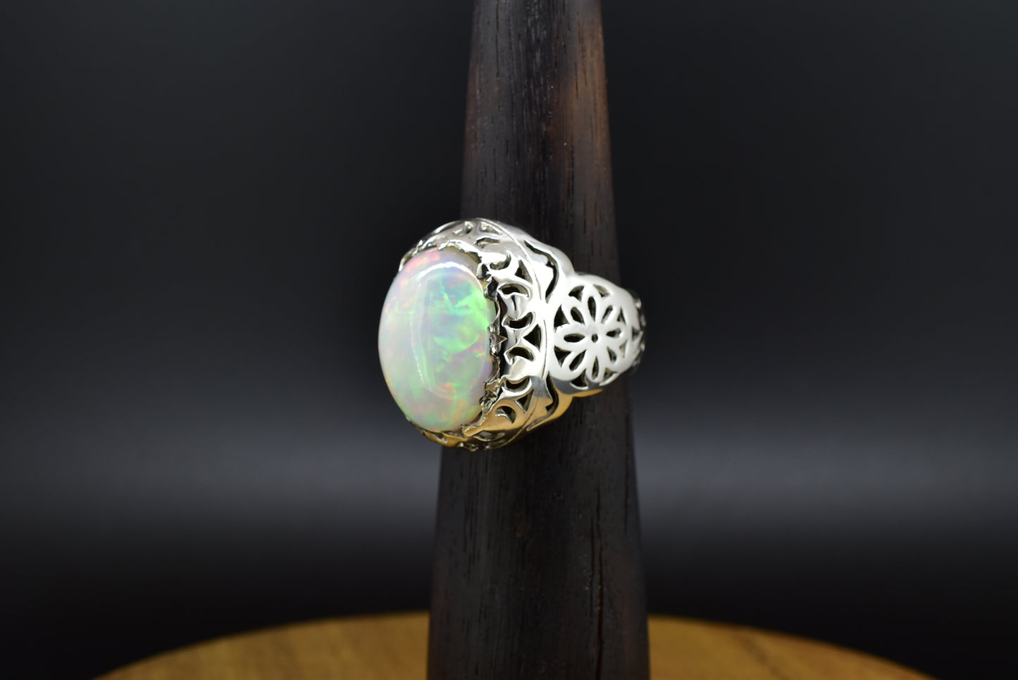 Opal Silver ring