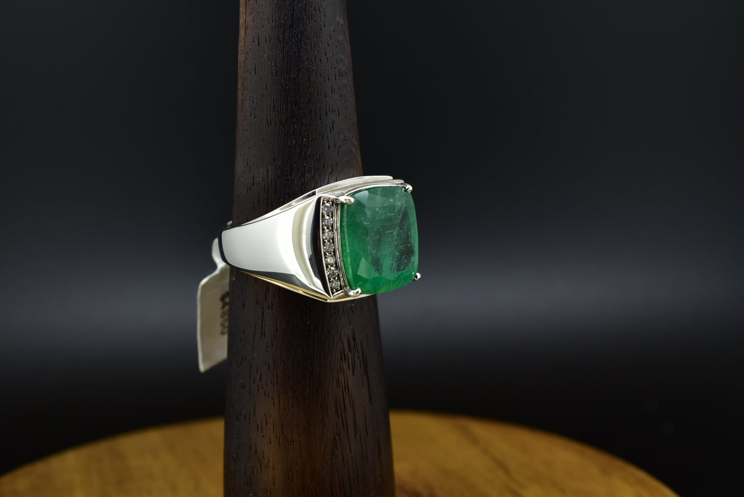 Emerald & Diamond Men Ring