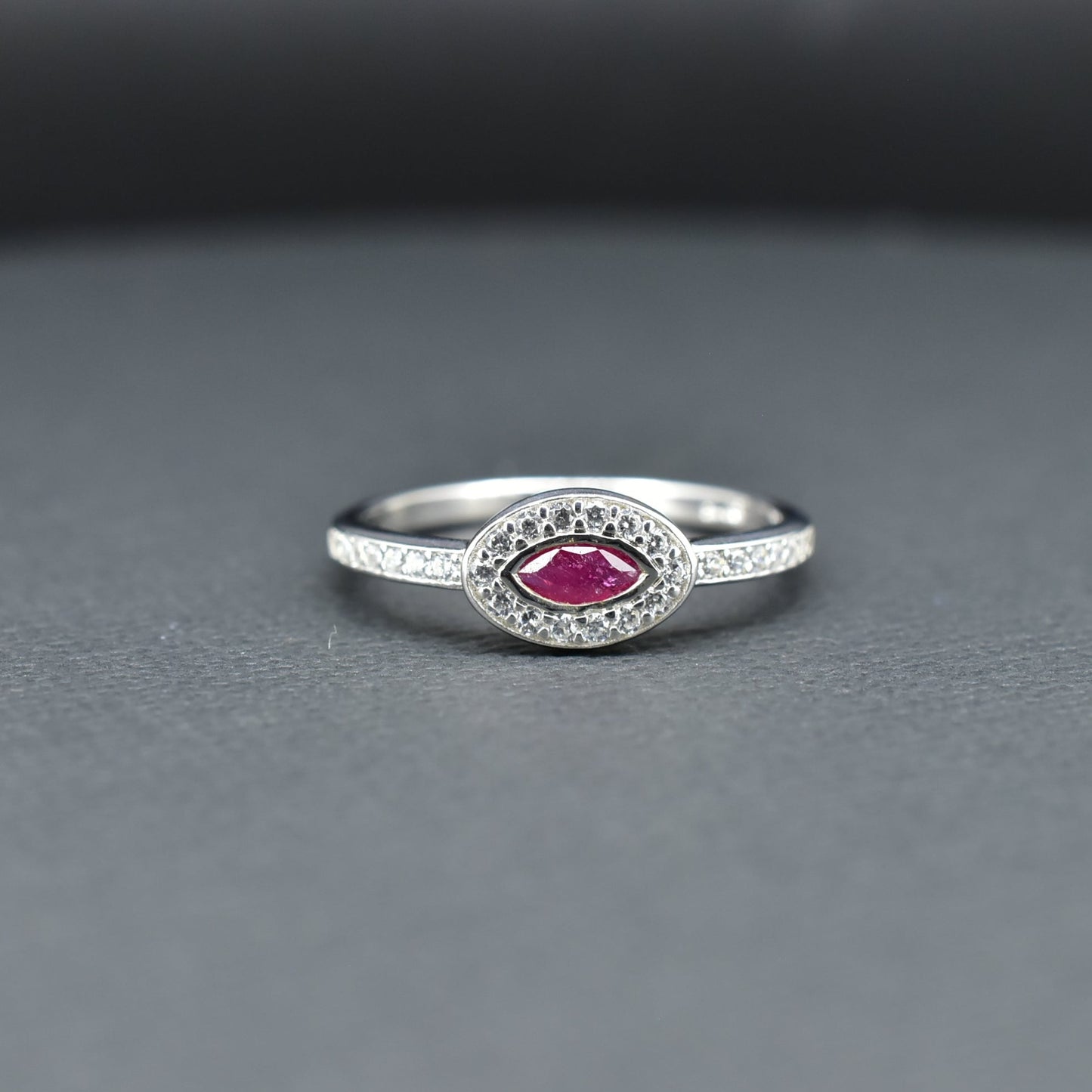 Ruby Silver Ring