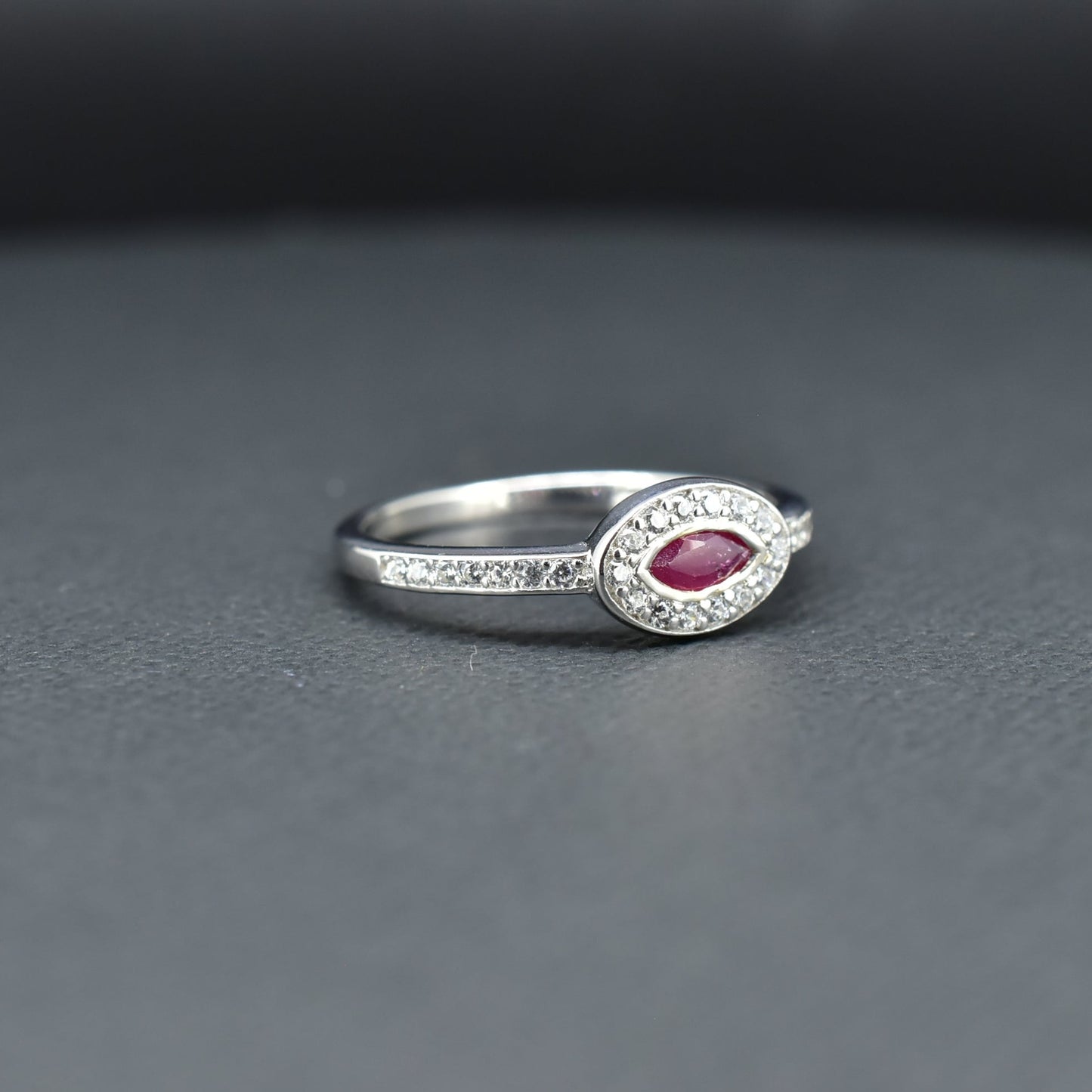 Ruby Silver Ring