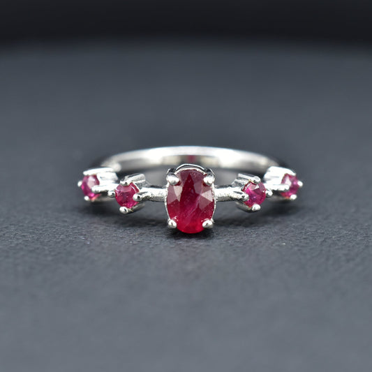 Silver Ruby Ring