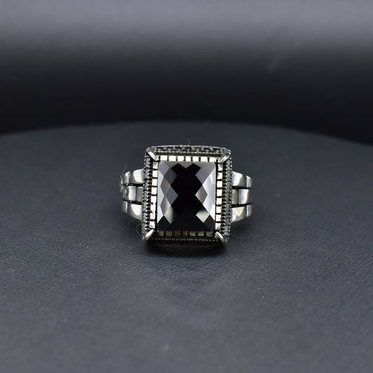 Onyx Silver Ring