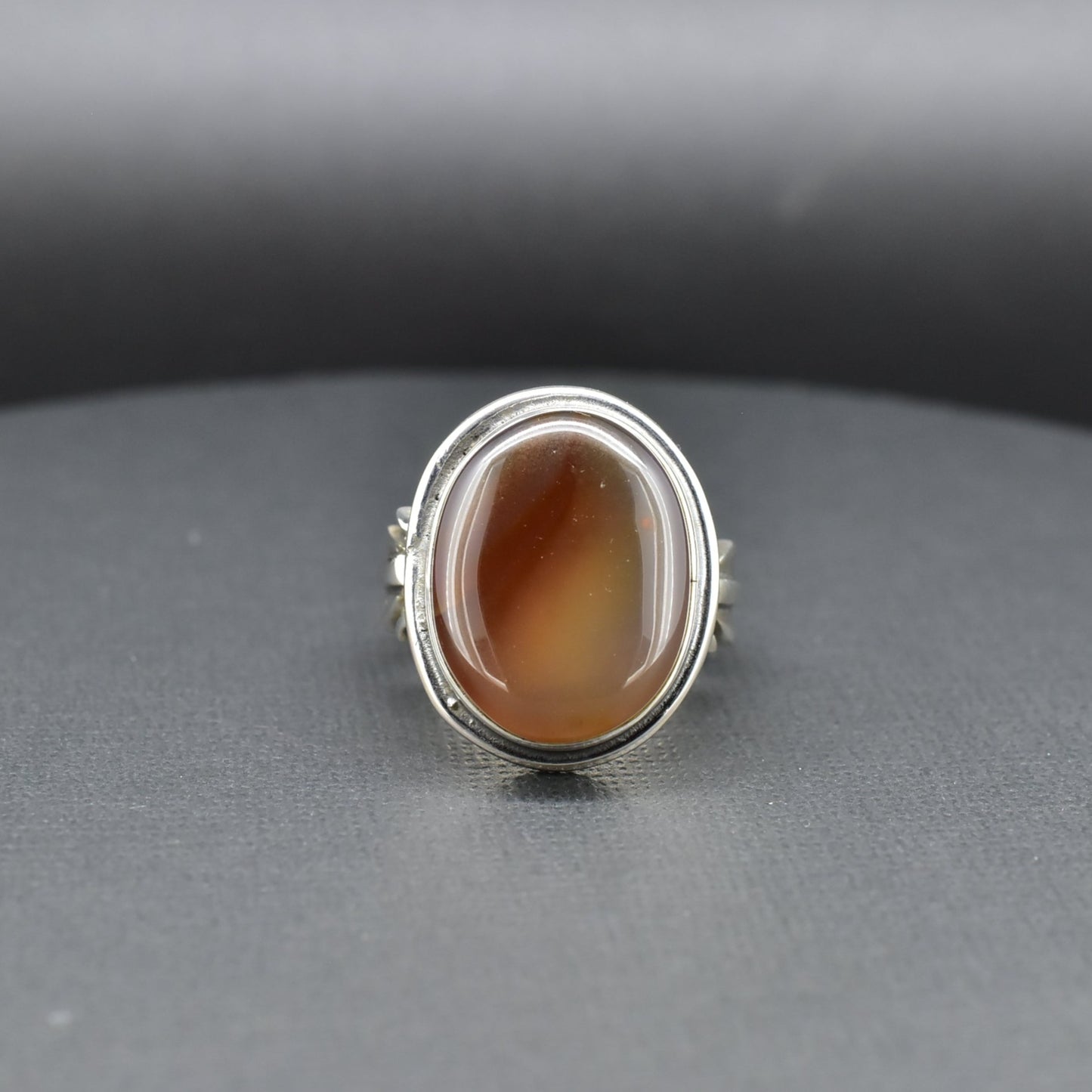 Agate Silver Ring