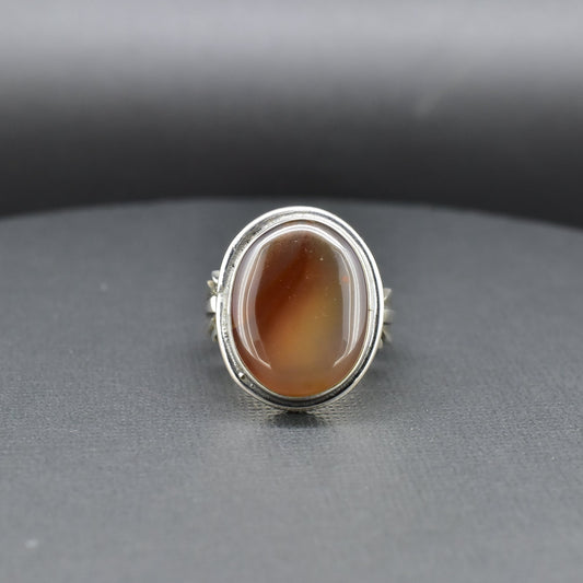 Agate Silver Ring