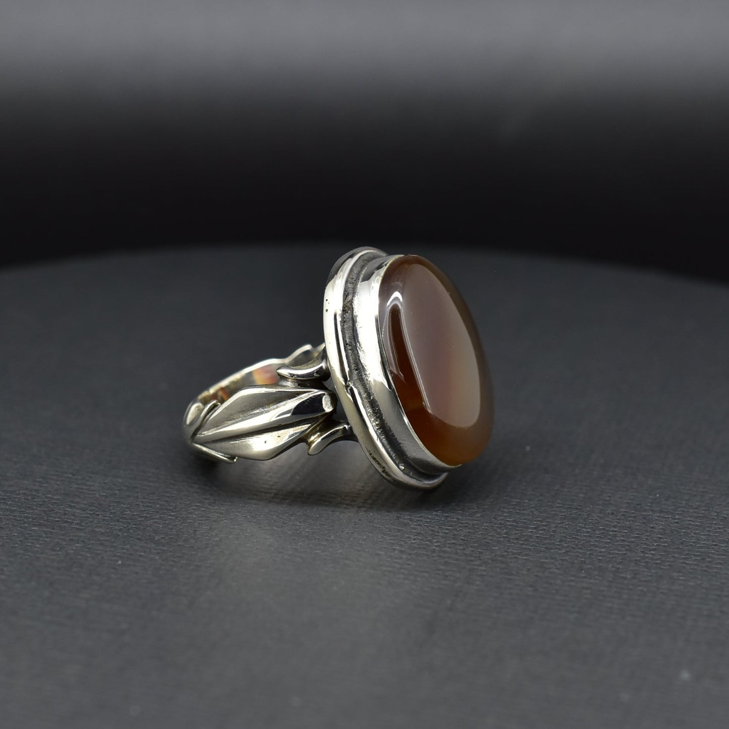 Agate Silver Ring