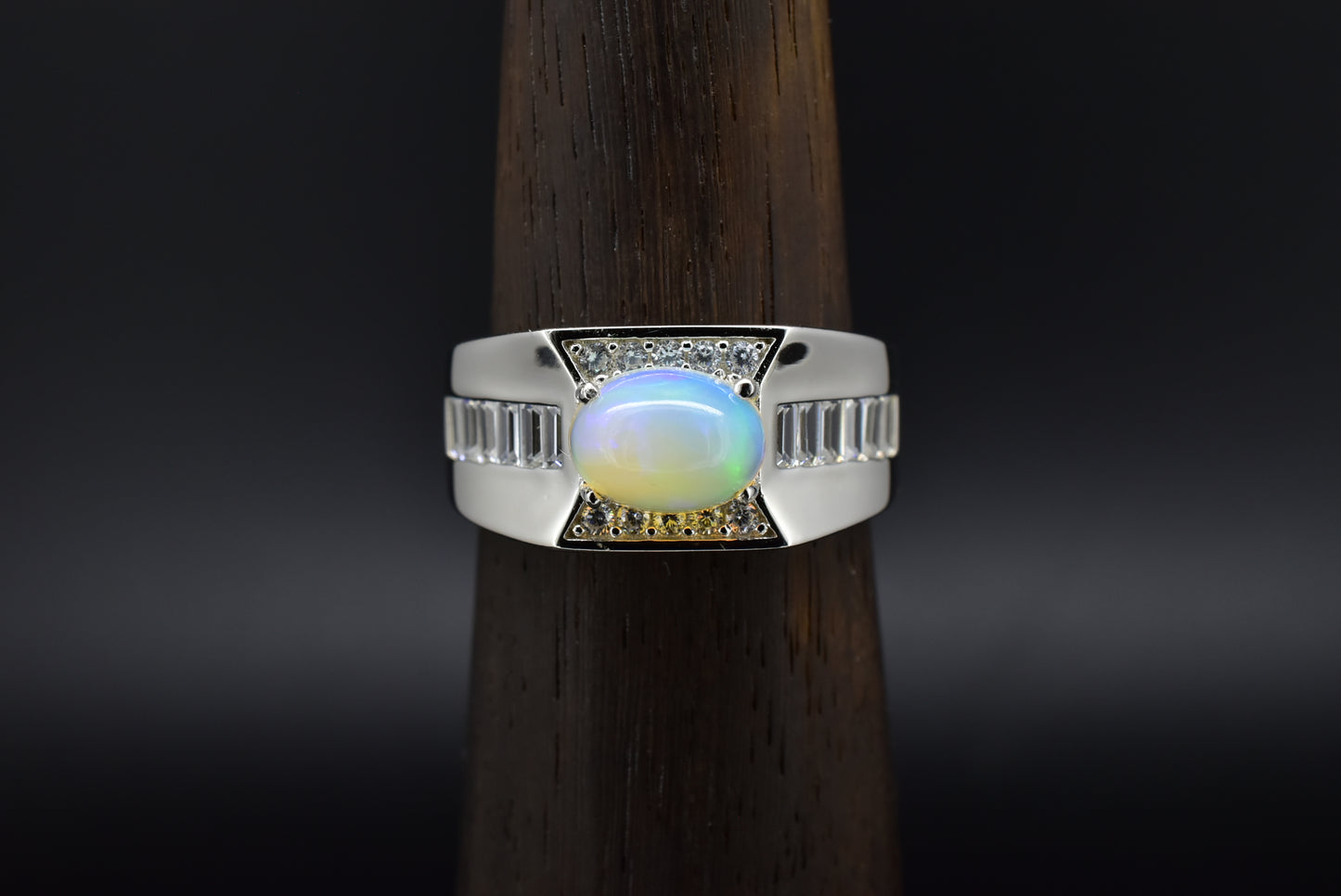 Opal Silver ring