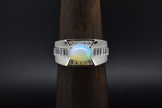 Opal Silver ring