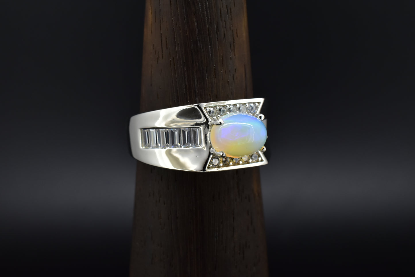 Opal Silver ring