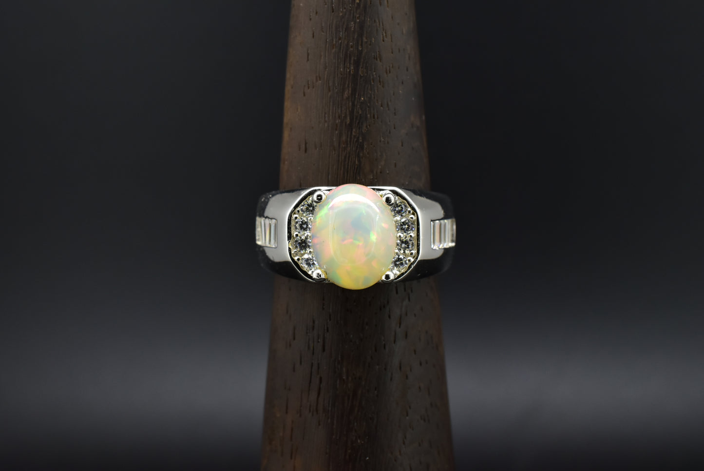 Opal Silver ring