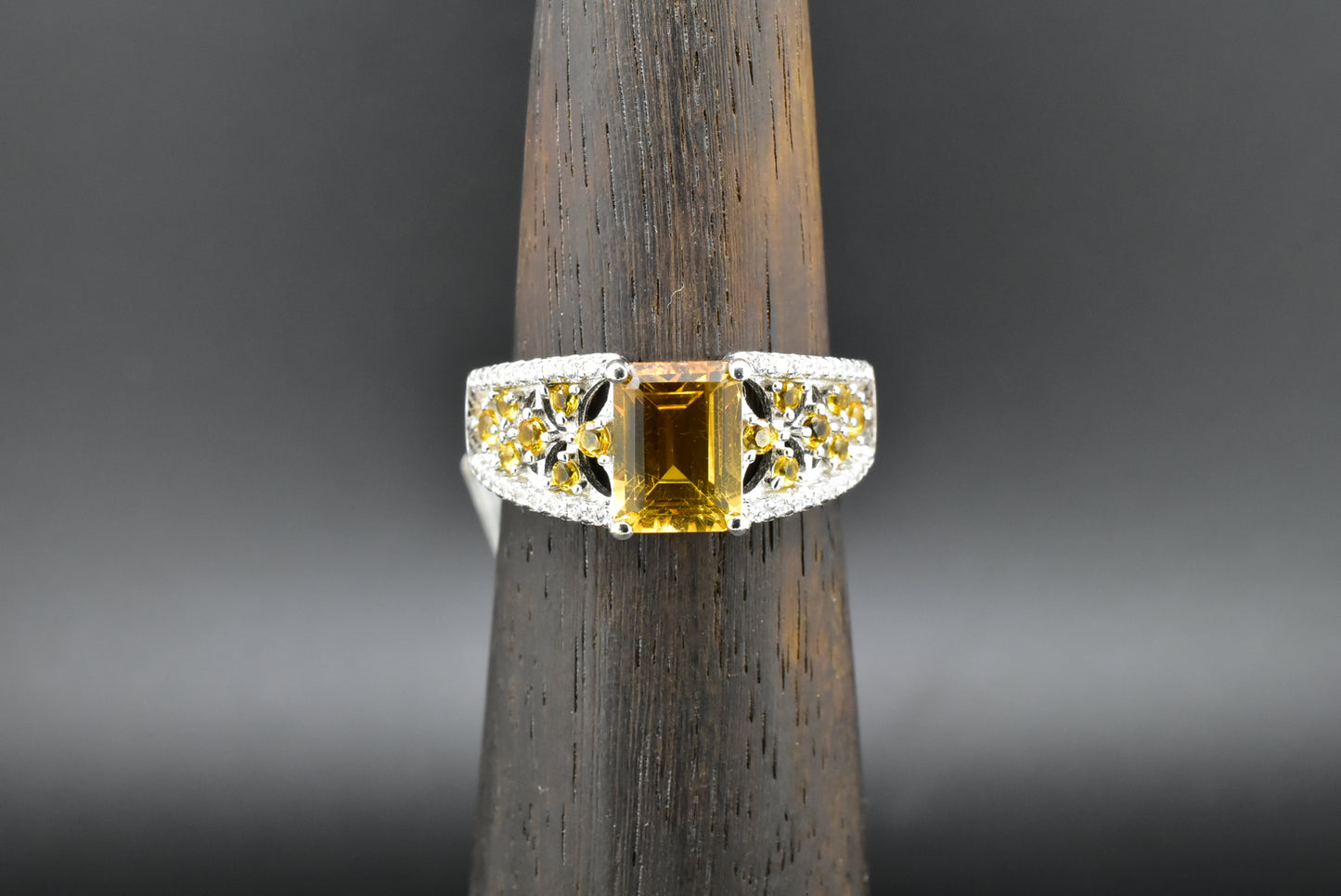 Yellow Topaz Silver ring