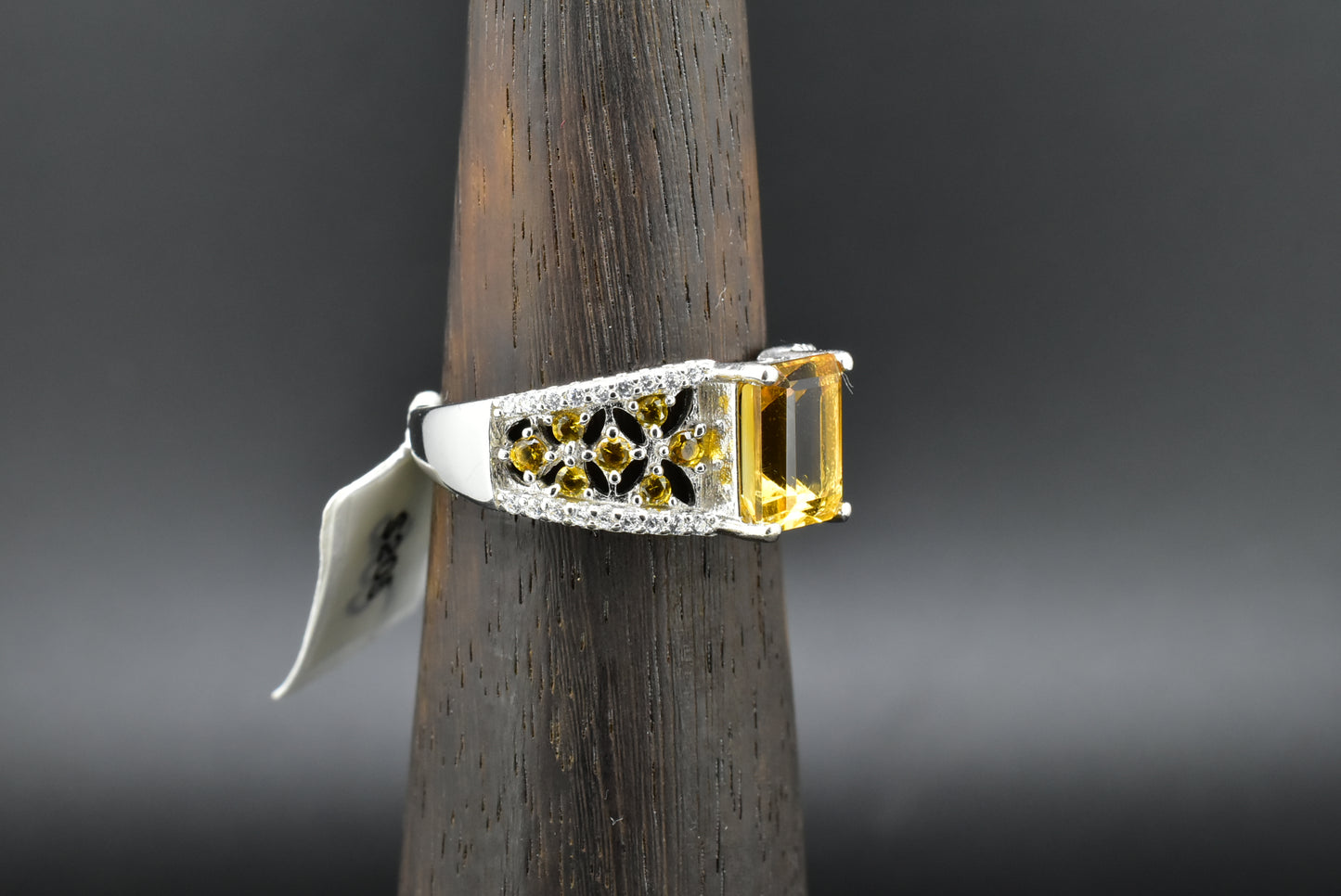 Yellow Topaz Silver ring