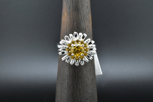 Citrine Silver Ring