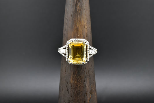 Citrine Silver Ring