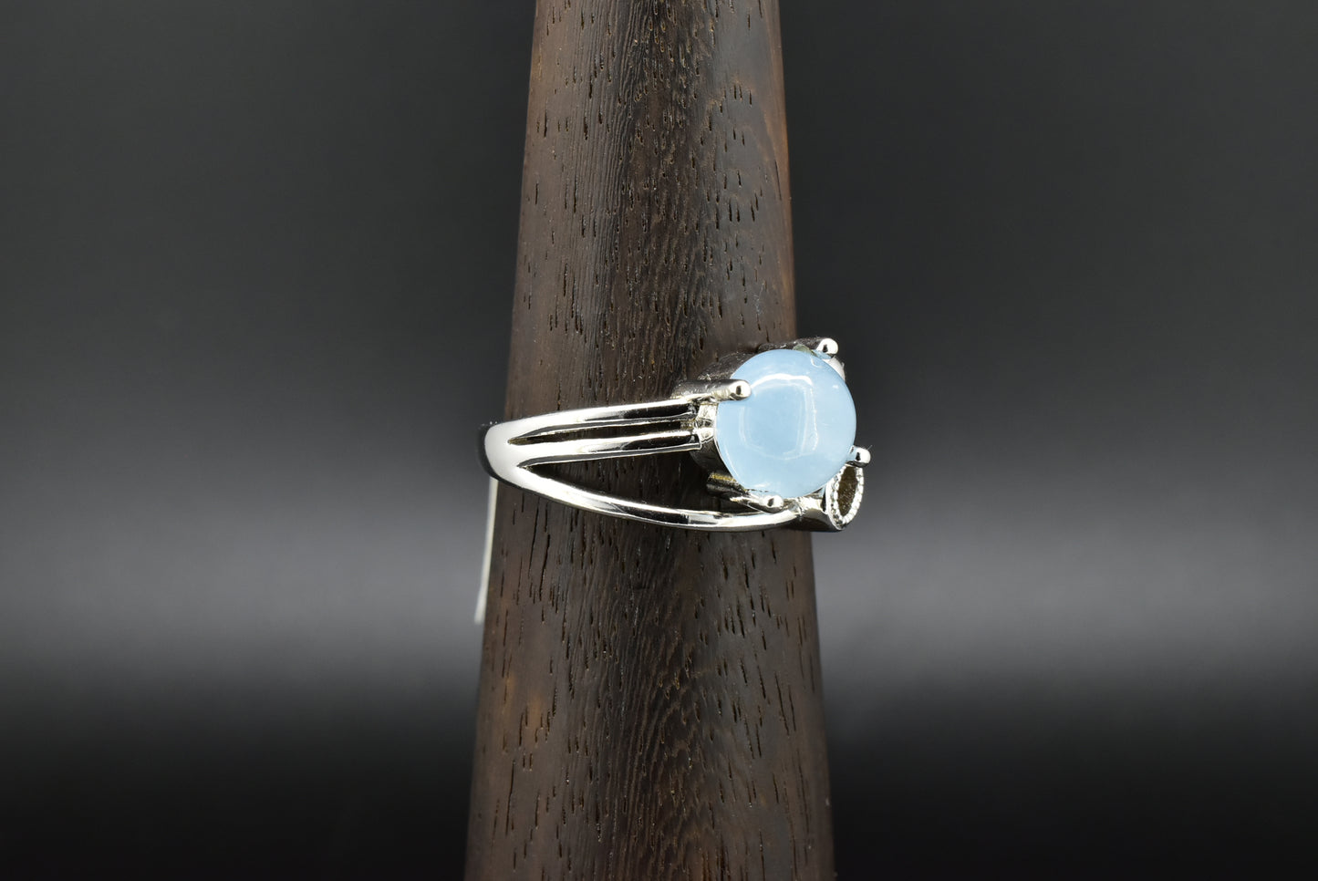 Aqua Silver ring