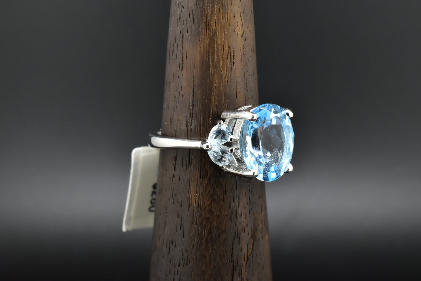 Aqua Silver Ring