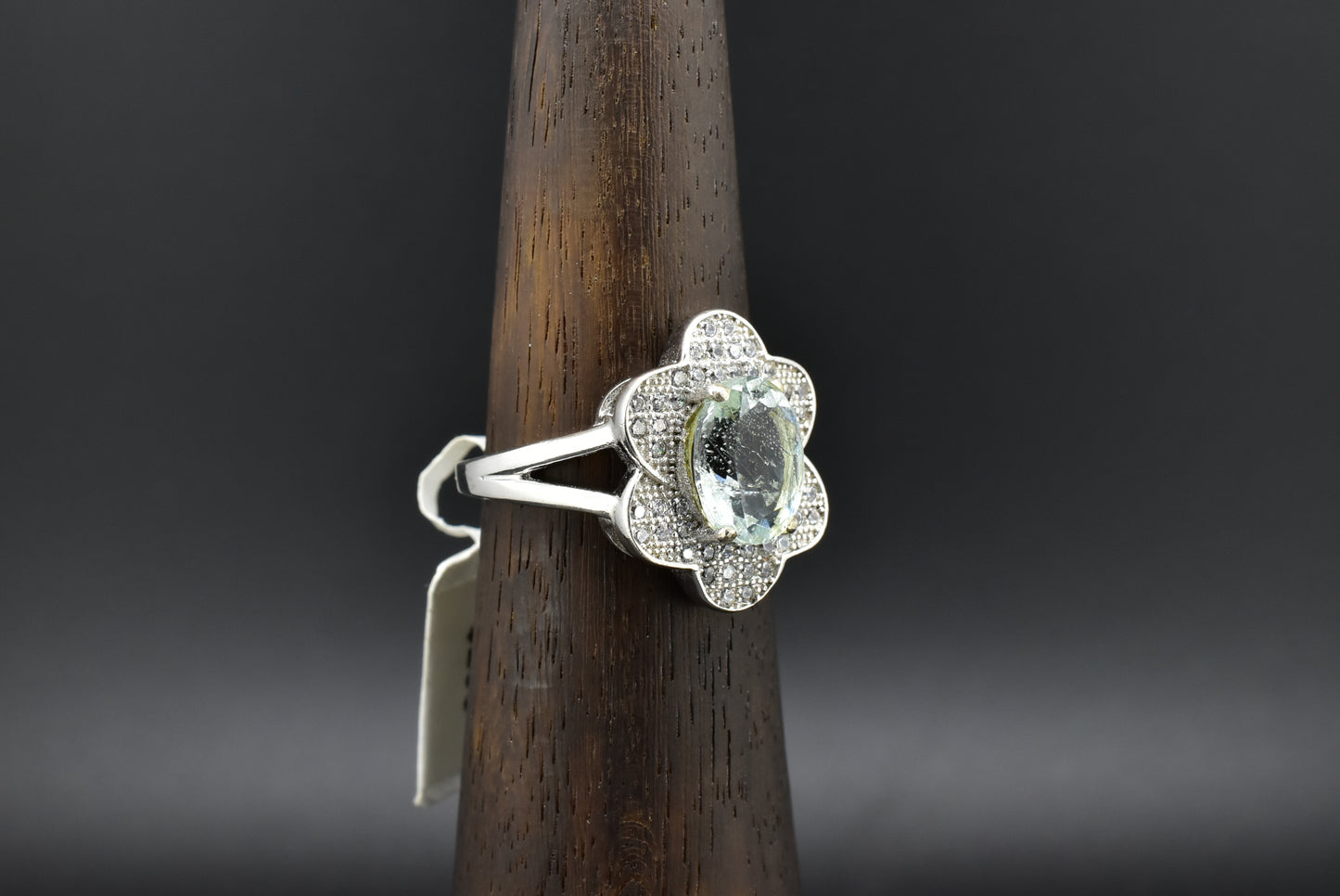Aqua Silver Ring