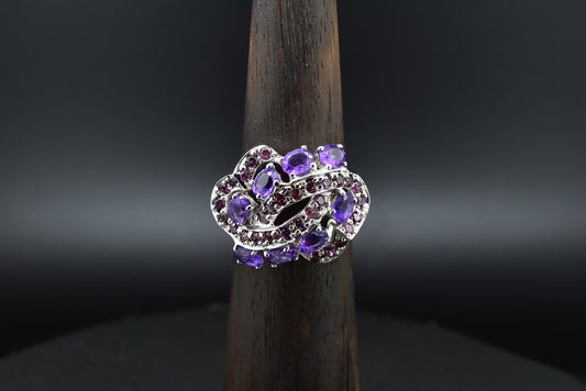 Amethyst Silver Ring