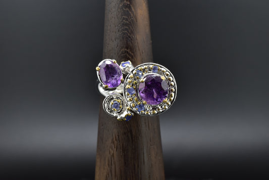 Amethyst Silver Ring