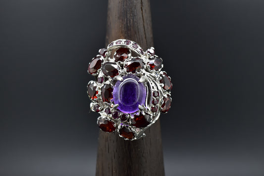 Amethyst Silver Ring
