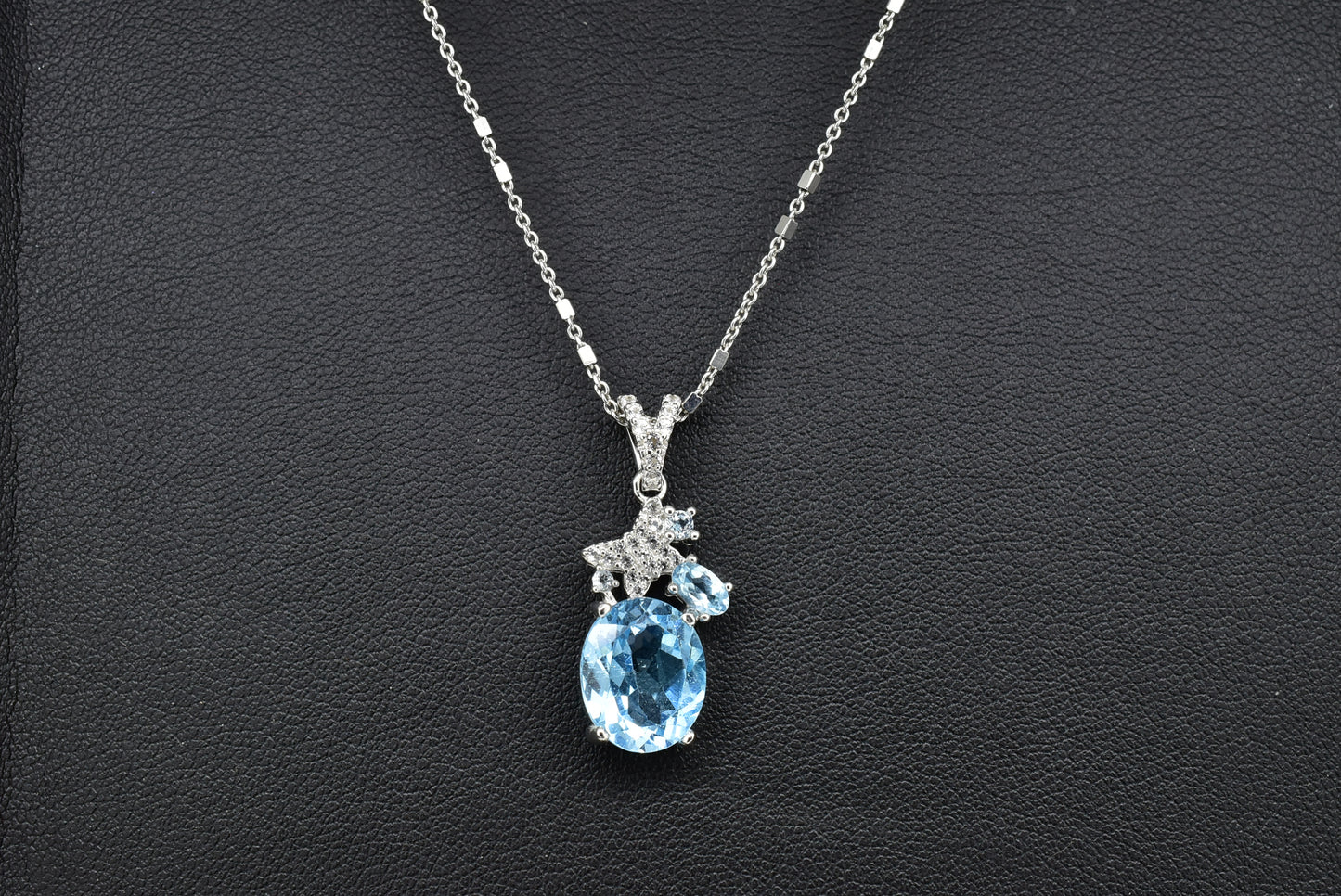 Aqua Silver Pendant