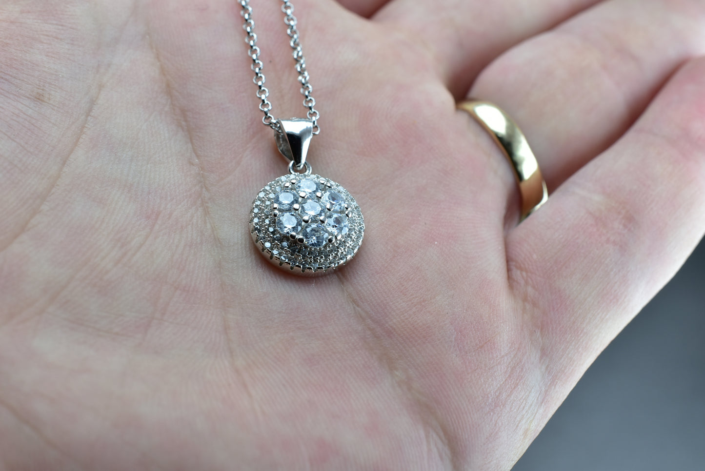 Cz Silver Pendant