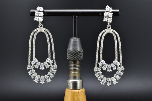 Cz Silver Earrings