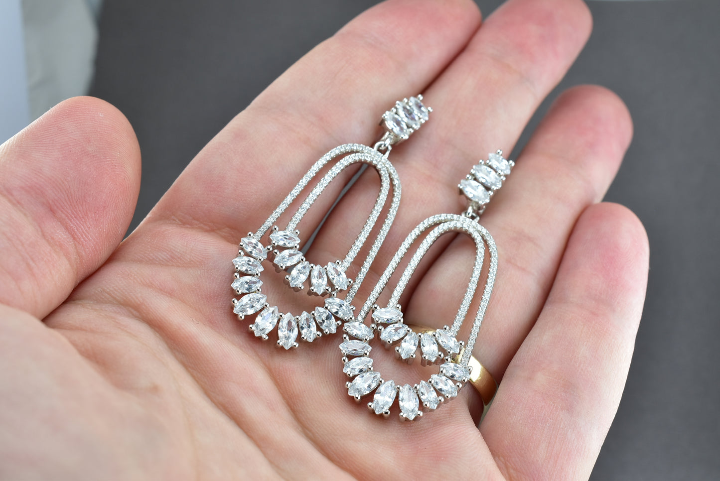 Cz Silver Earrings