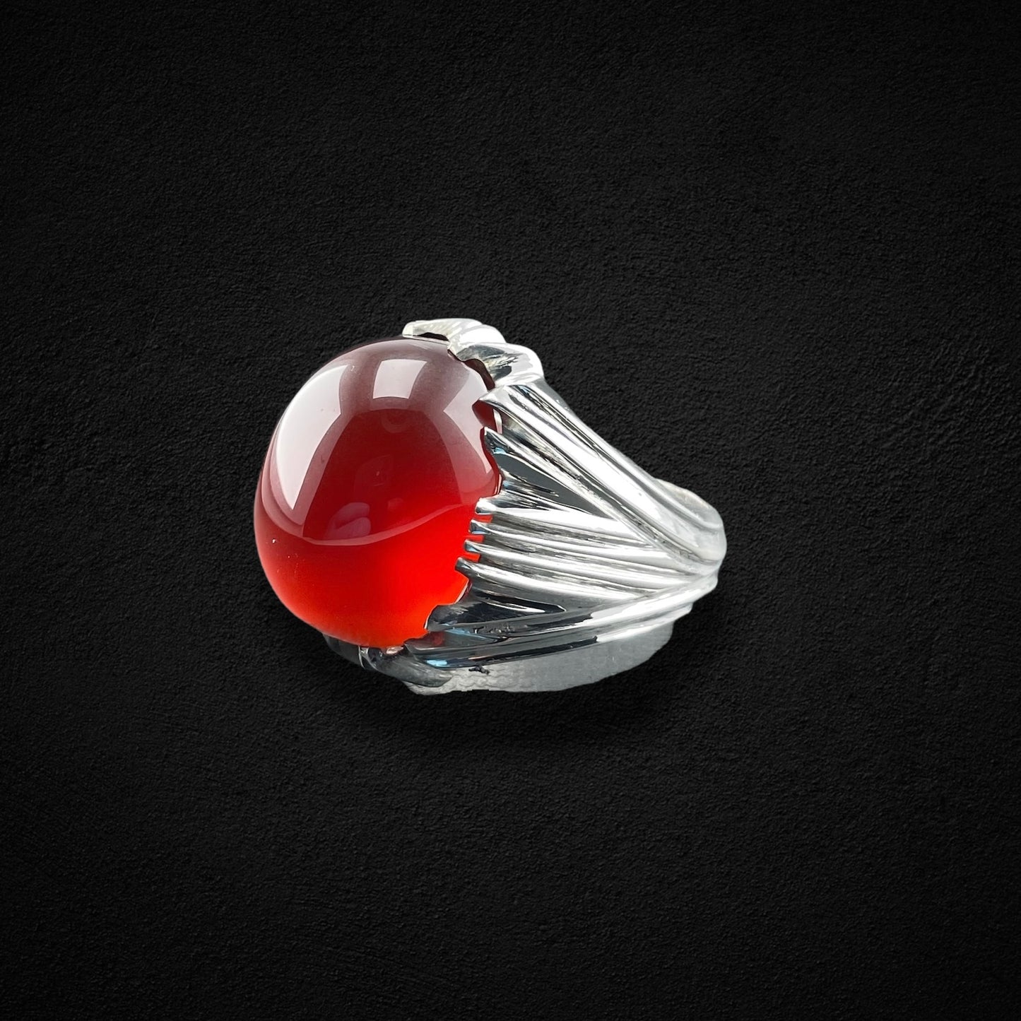 Yemen Agate silver ring