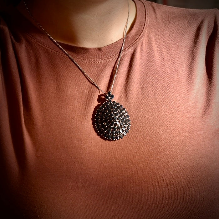 Blue Sapphire pendant/brooch